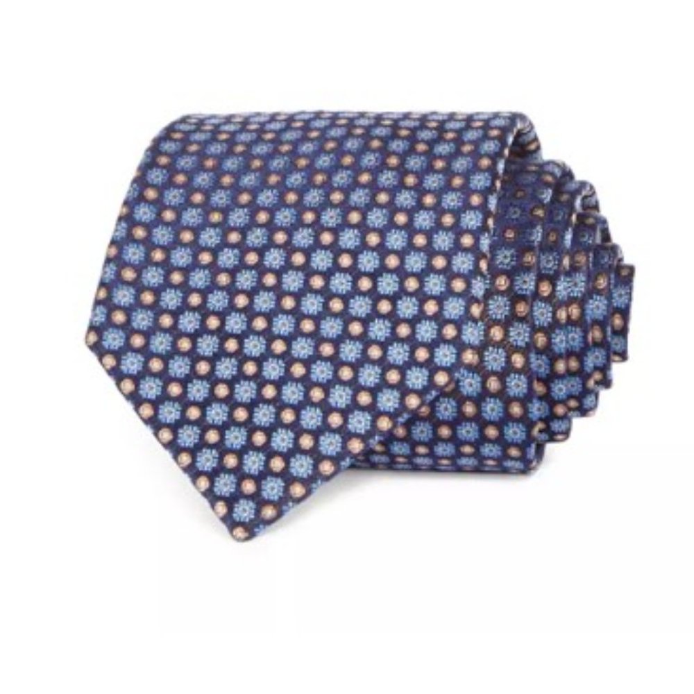 Sold - The Men's Store Bloomingdale's Floral Jacquard Classic Tie 100% Exclusive - Picture 6 of 10